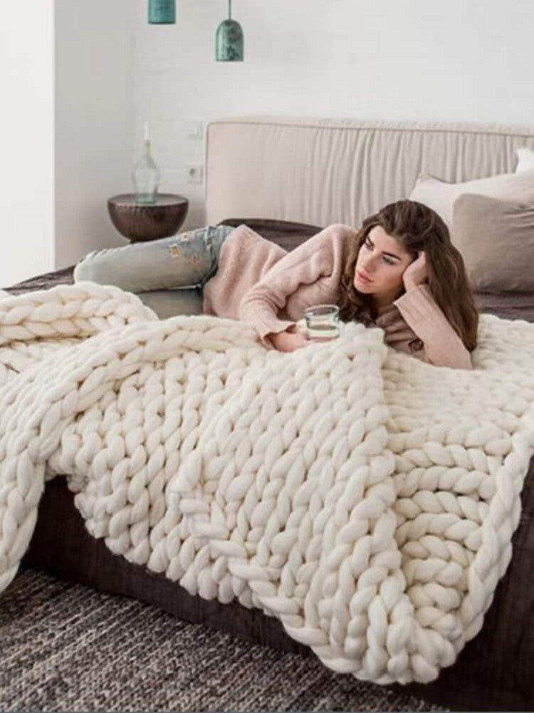 Nordic Style Ultra-Thick Decorative Blanket