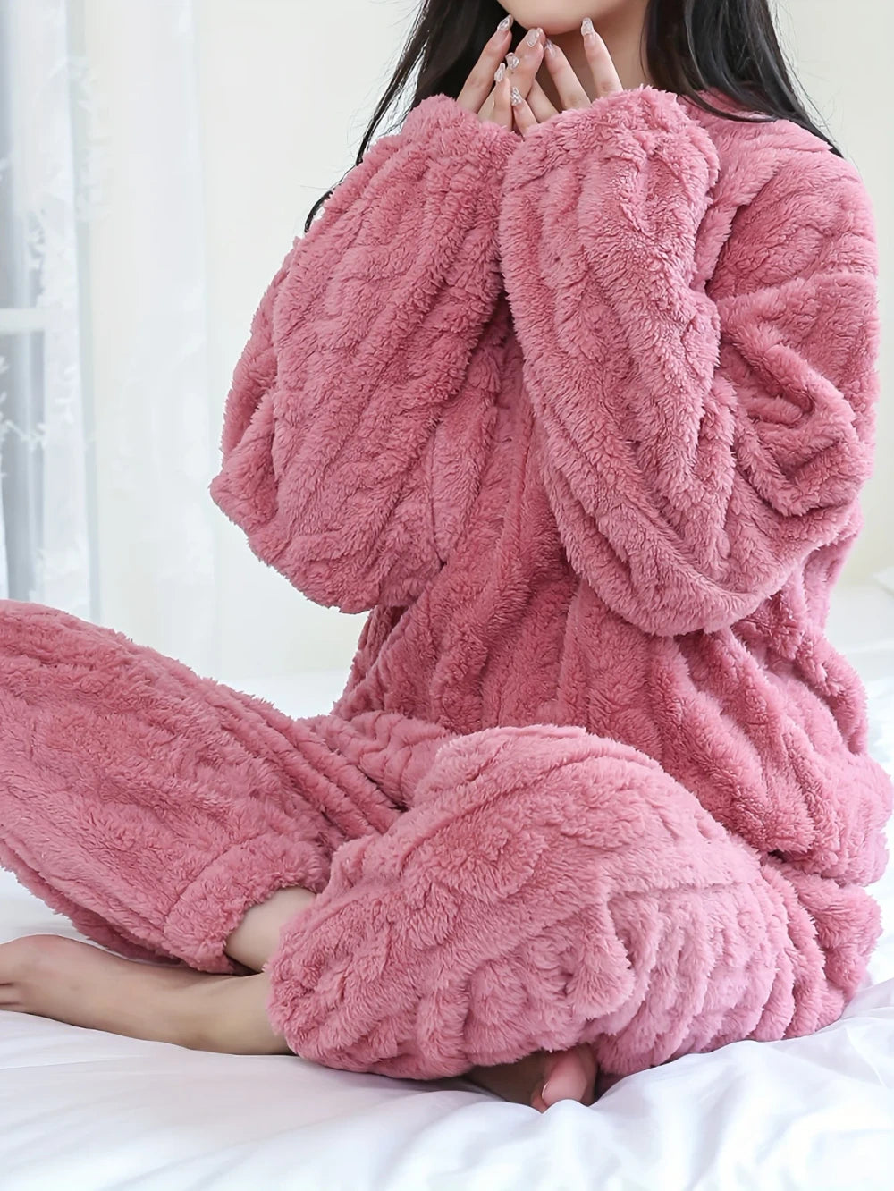 Thick Plush Fleece Loungewear Set