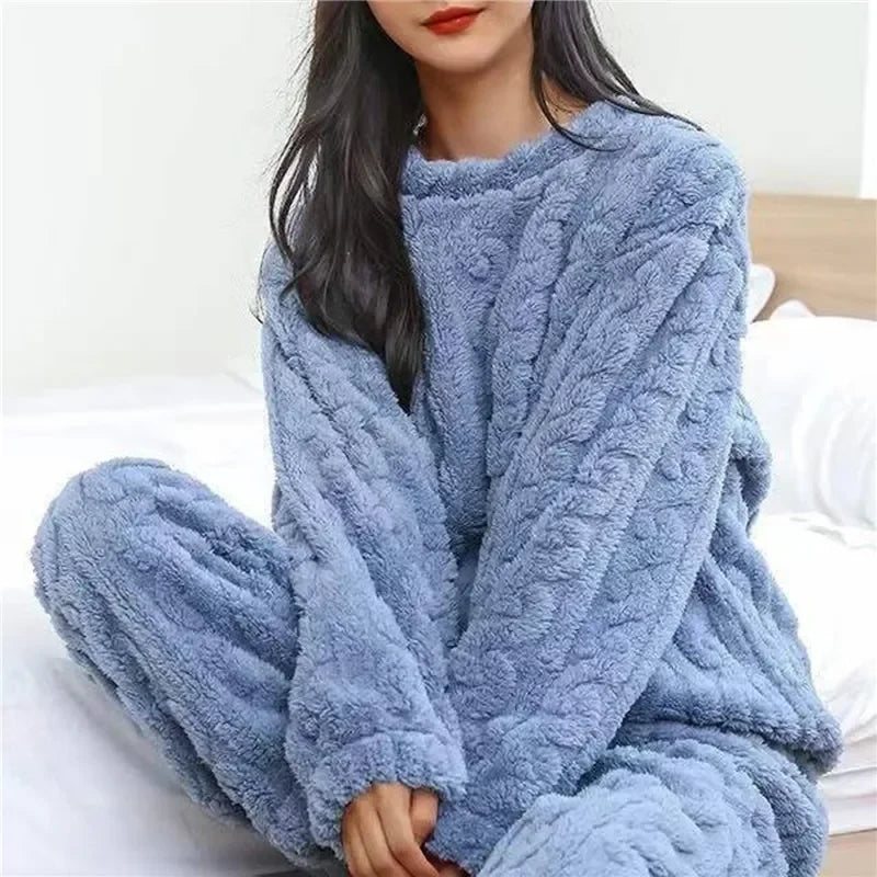 Thick Plush Fleece Loungewear Set