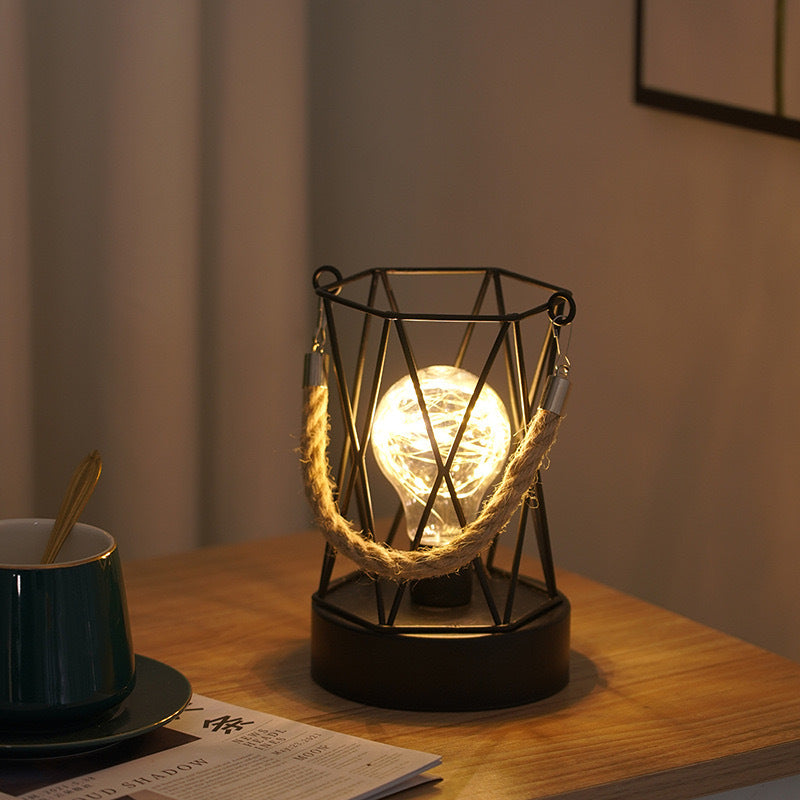 Vintage Iron Table Lamp for Home Decoration