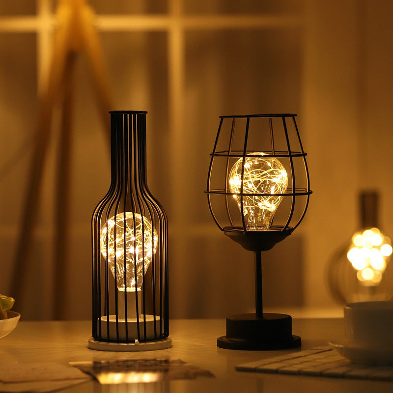 Vintage Iron Table Lamp for Home Decoration