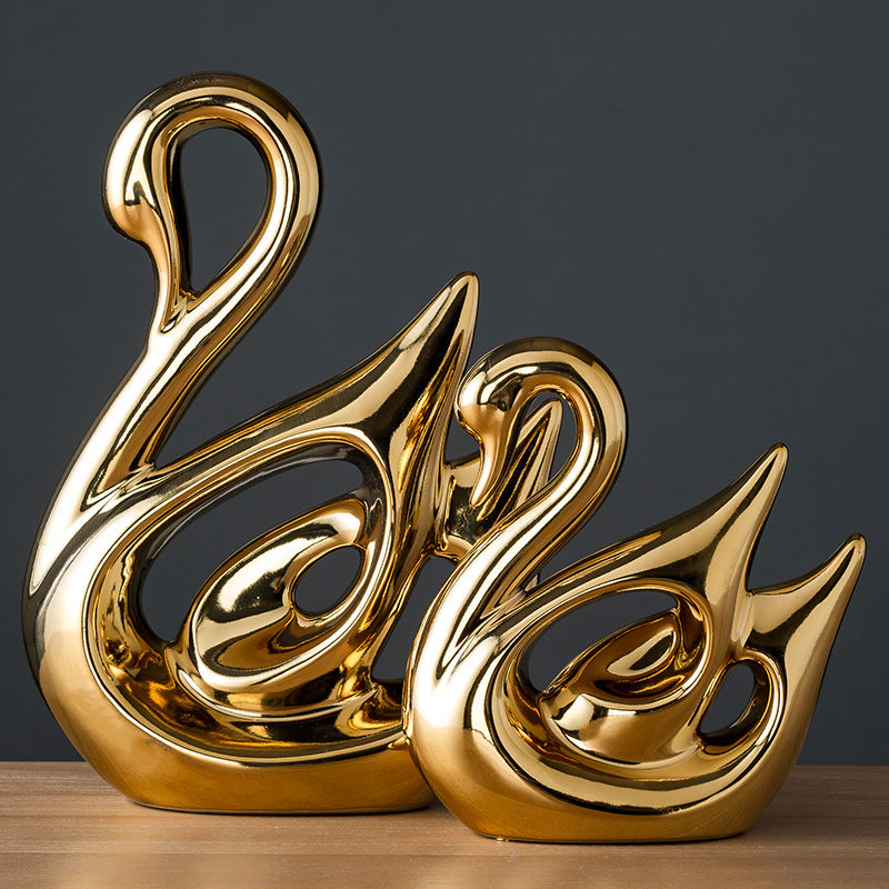 Electroplated Porcelain Home Decor Ornament
