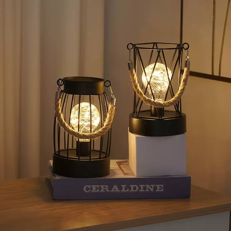Vintage Iron Table Lamp for Home Decoration