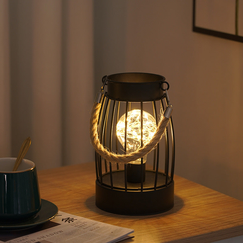 Vintage Iron Table Lamp for Home Decoration