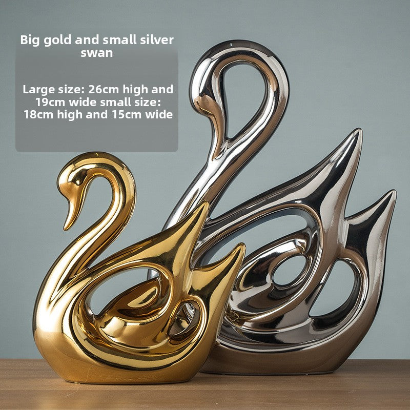 Electroplated Porcelain Home Decor Ornament