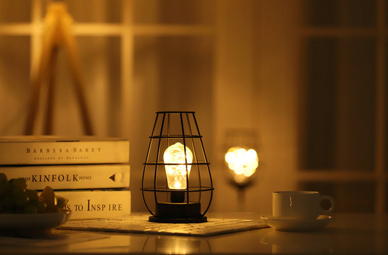 Vintage Iron Table Lamp for Home Decoration